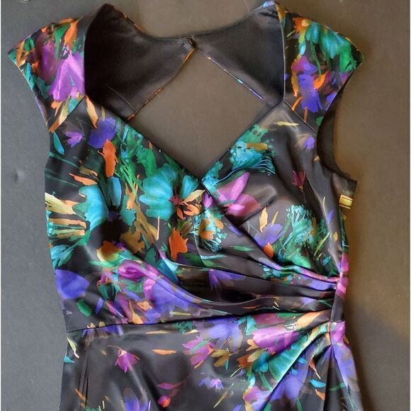 London Style Nights Abstract Cocktail Dress - Picture 3 of 10